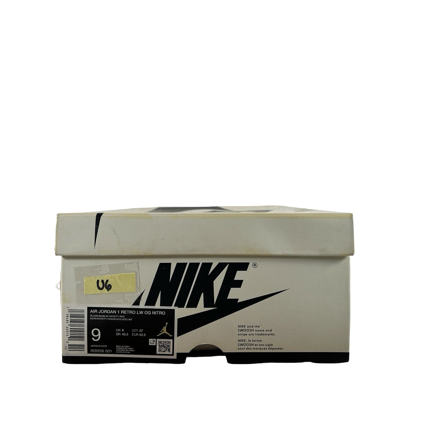 IB8958 001 Jordan 1 Retro Low OG Nigel Sylvester Nitro Better With Time [USED] - 9 M (Used6)