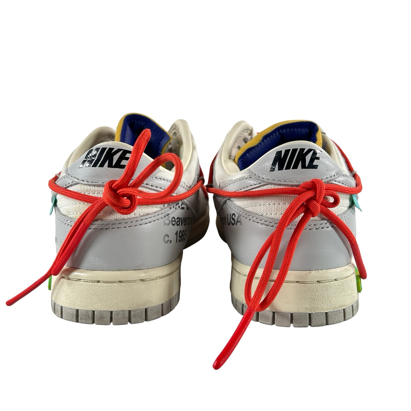 DM1602 126 Nike Dunk Low Off-White Lot 23V [USED] - 10 M (Used)