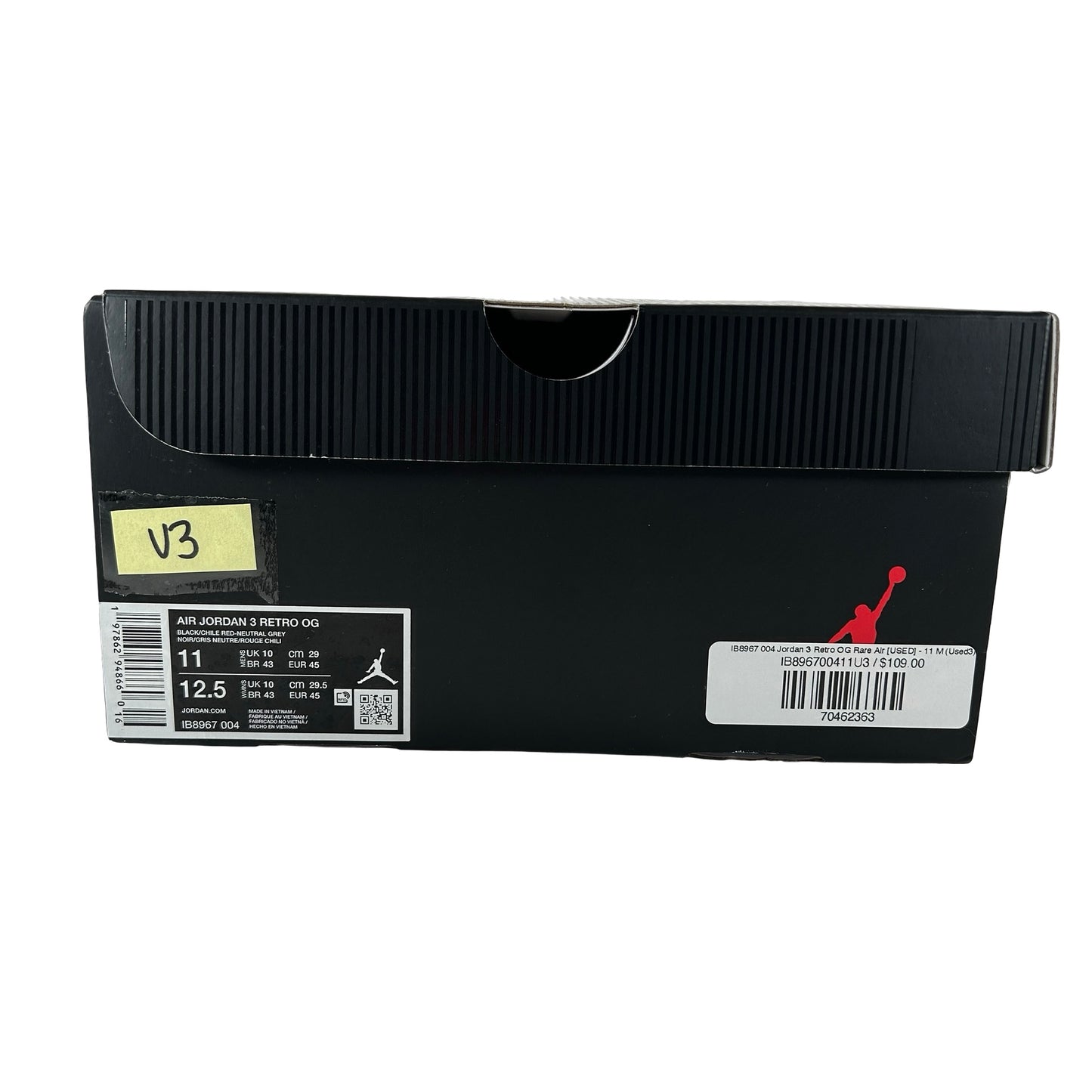 IB8967 004 Jordan 3 Retro OG Rare Air [USED] - 11 M (Used3)