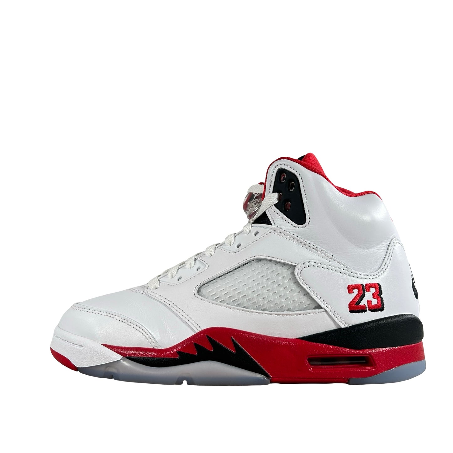 HQ7978 101 Jordan 5 Retro Fire Red Black Tongue (2025) [USED] - 7.5 M (Used)