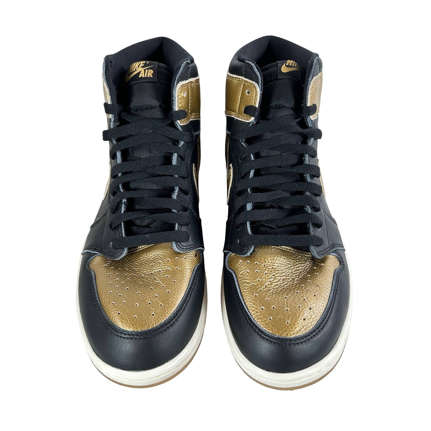 DZ5485 071 Jordan 1 Retro High OG Black Metallic Gold [USED] - 12 M (Used)
