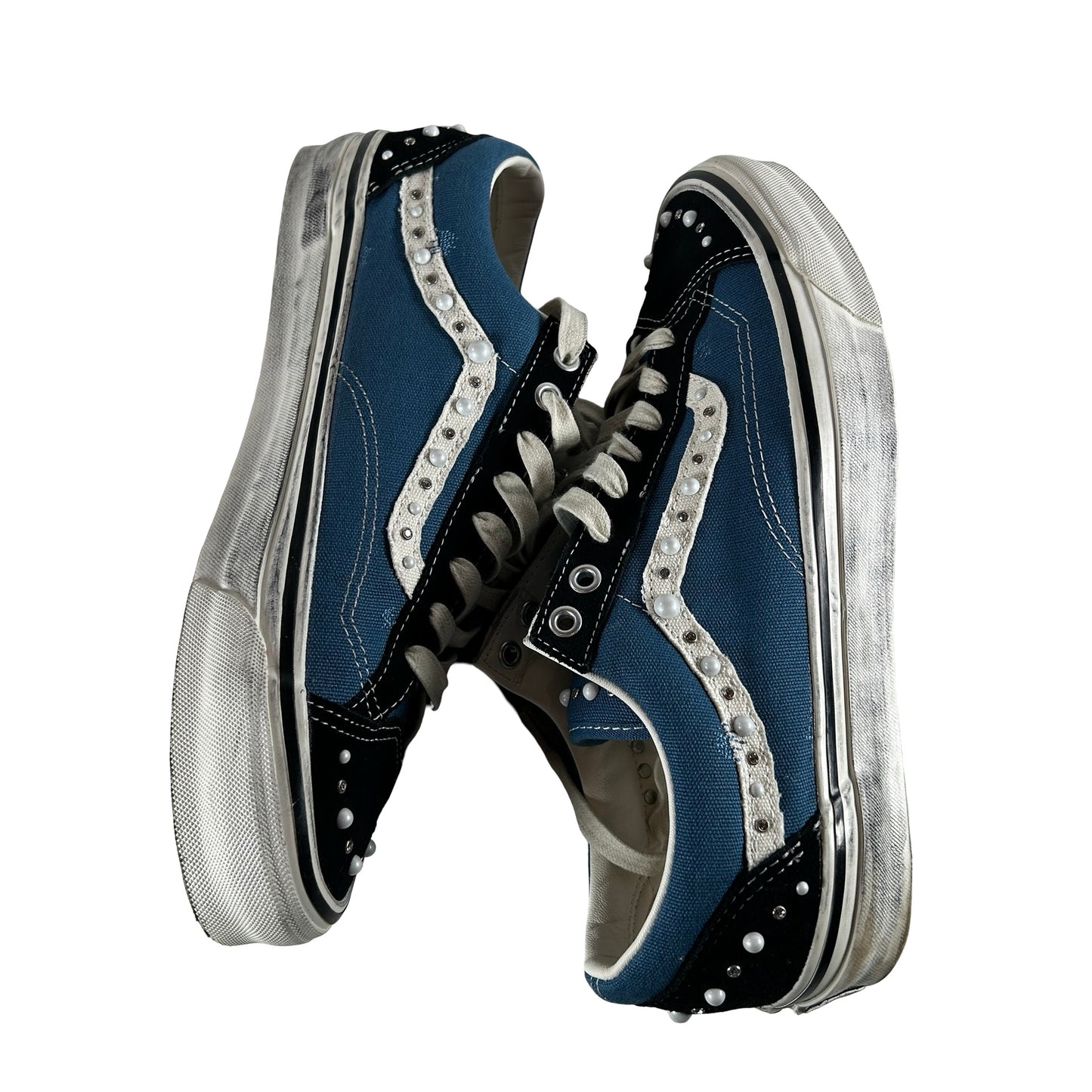 VN000E8VYA6 Vans LX Old Skool 36 Pearlized Pack Black Navy [USED] - 11 M (Used)