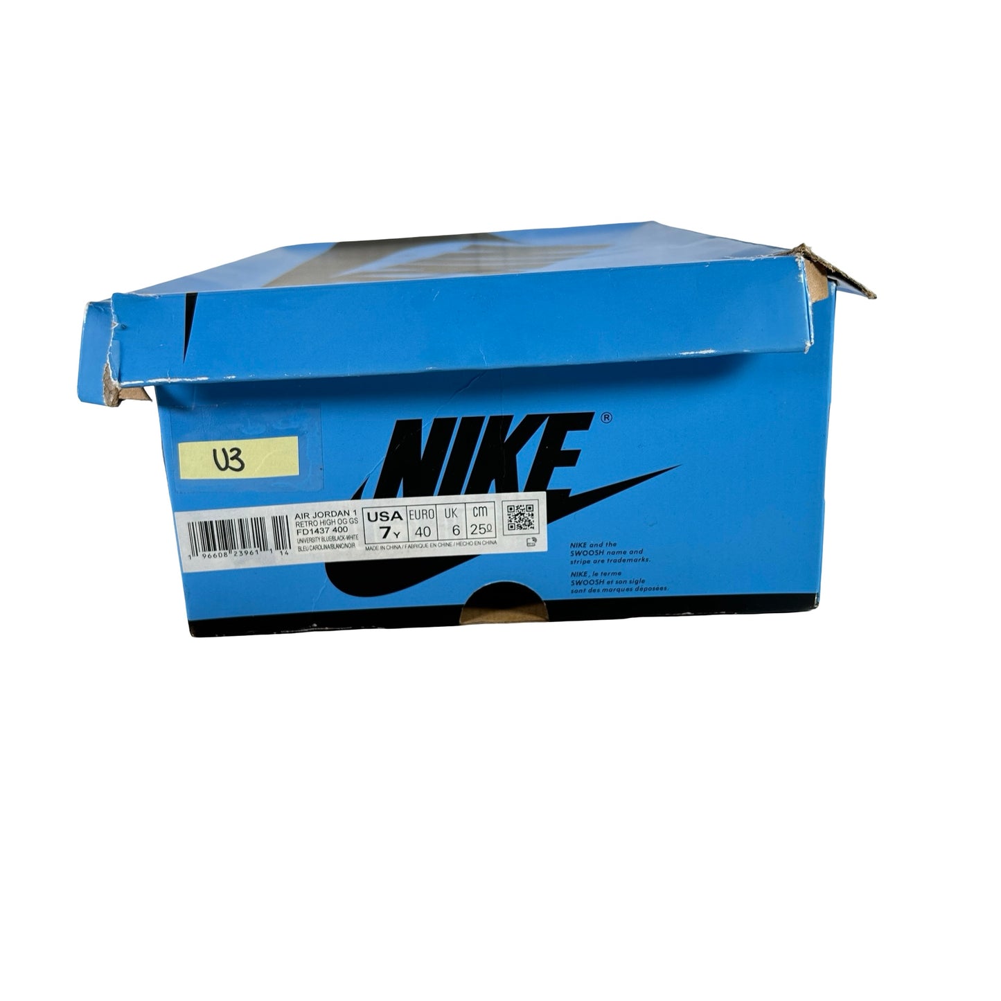 FD1437 400 Jordan 1 Retro High OG UNC Toe (GS) [USED] - 7 Y (Used3)