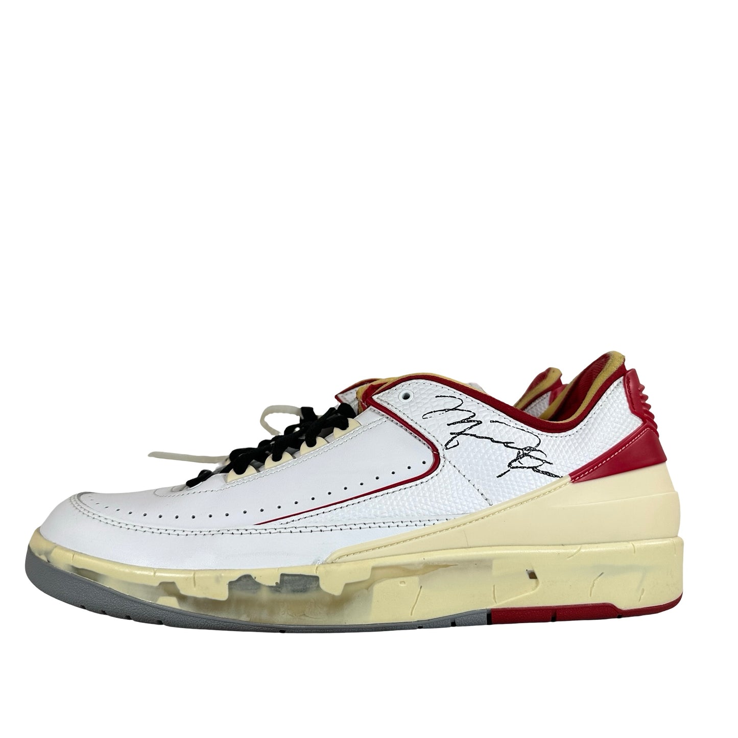 DJ4375 106 Jordan 2 Retro Low SP Off-White White Red [USED] - 12.5 M (Used) (No Box)