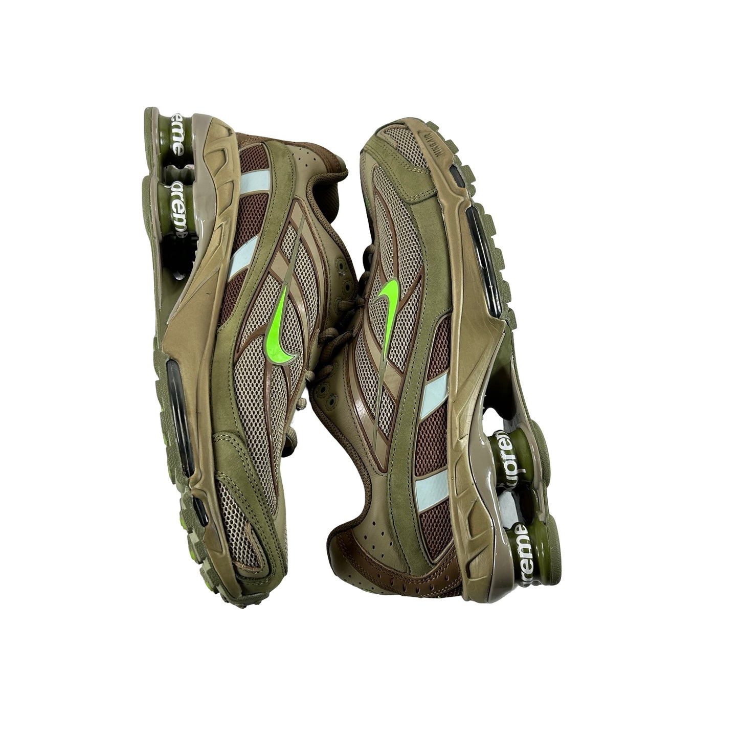 DN1615 200 Nike Shox Ride 2 SP Supreme Olive [USED] - 8.5 M (Used) (No Box)