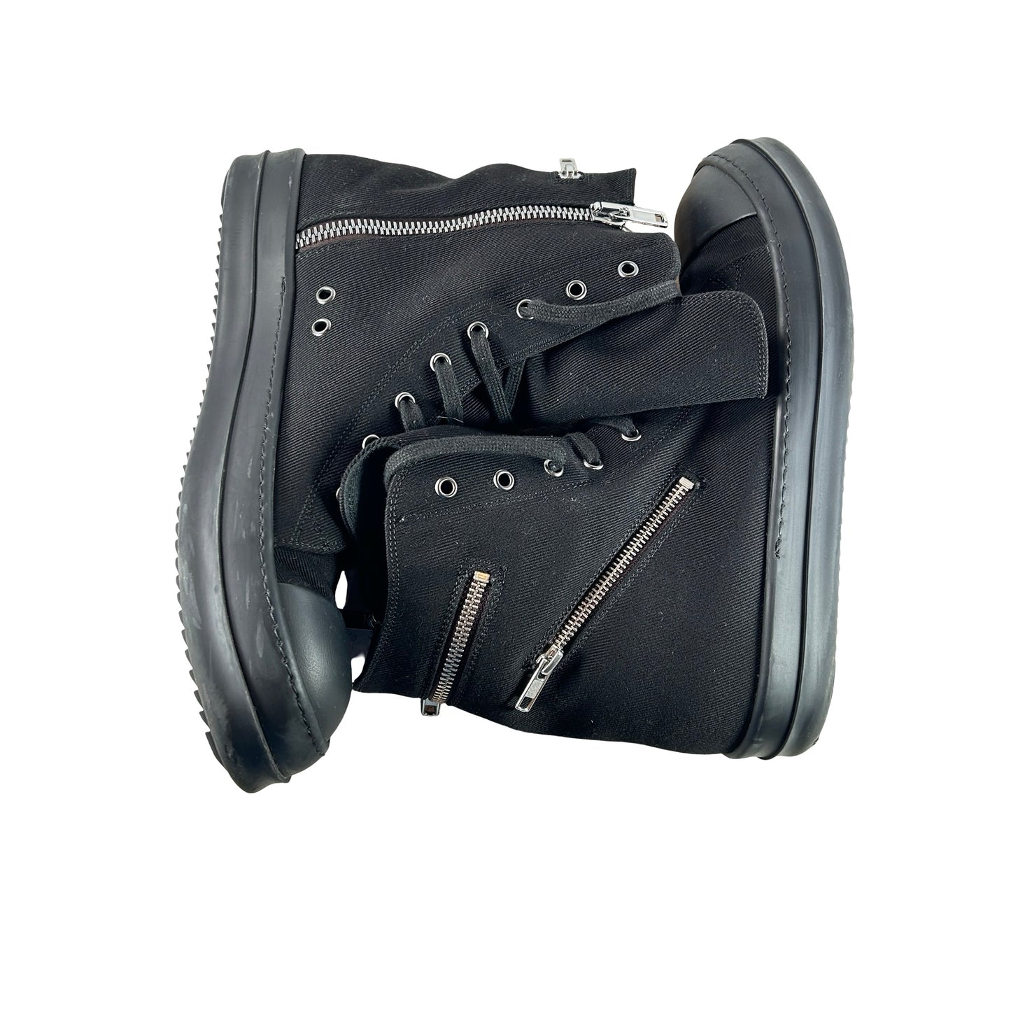 DU02E7808 DO 09 Rick Owens Drkshdw Cargo High Sneakers Triple Box - EU 45 (Used)
