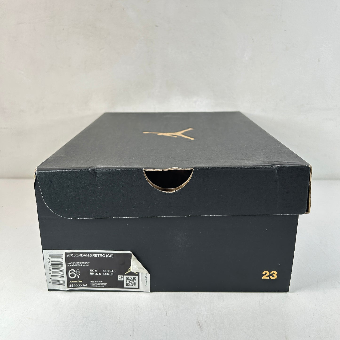 384665 141 Jordan 6 Retro Midnight Navy GS [USED] - 6.5 Y (Used)