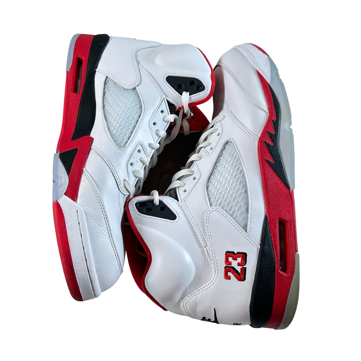 HQ7978 101 Jordan 5 Retro Fire Red Black Tongue (2025) [USED] - 15 M (Used)