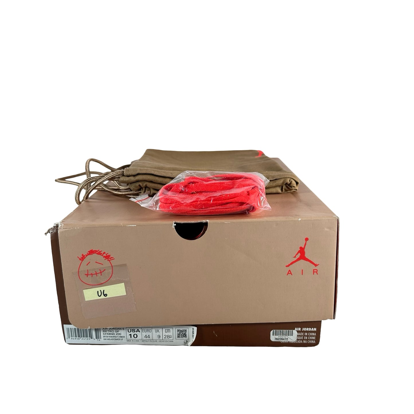 DH0690 200 Jordan 6 Retro Travis Scott British Khaki [USED] - 10 M (Used6)