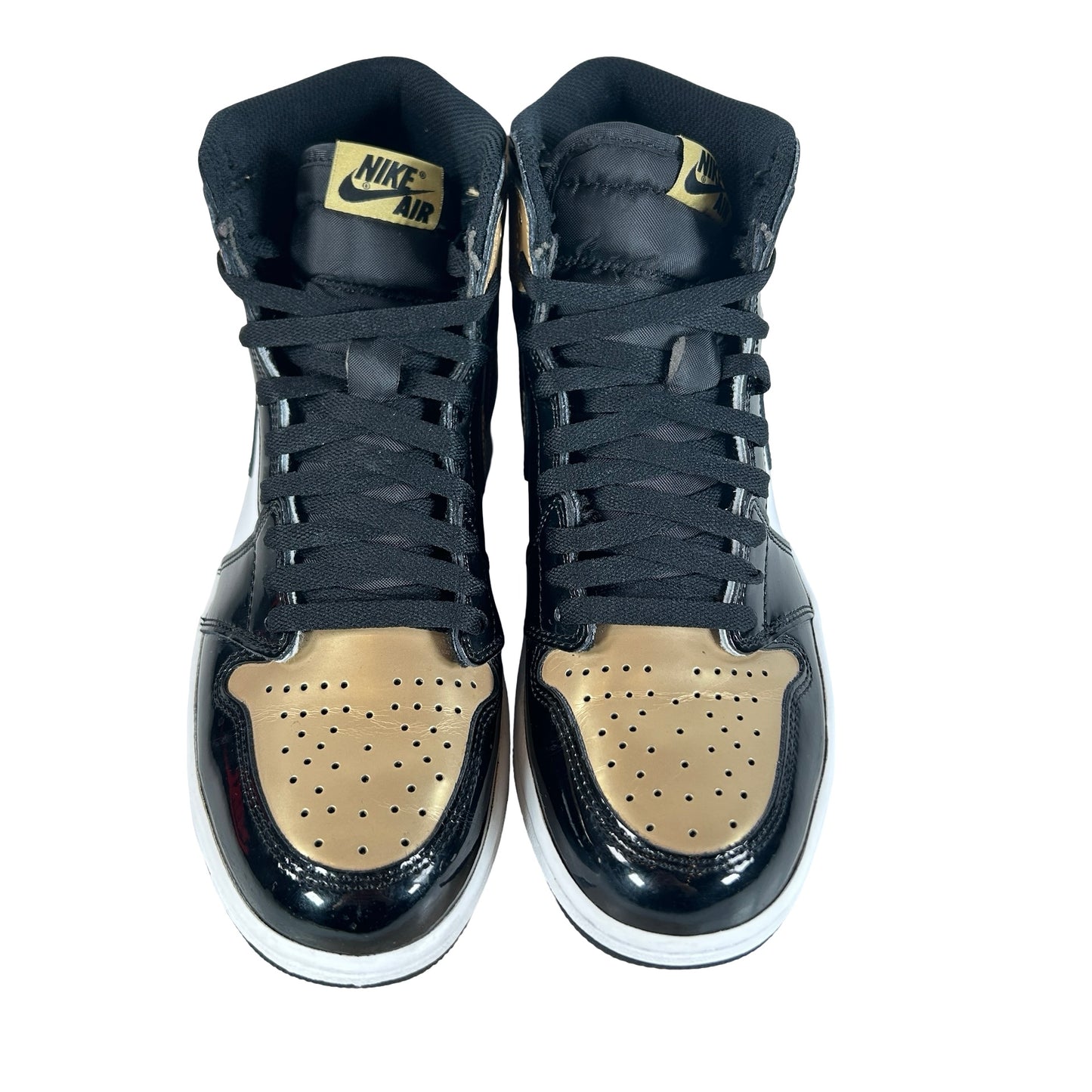 861428 007 Jordan 1 Retro High NRG Patent Gold Toe [USED] - 8.5 M (Used)