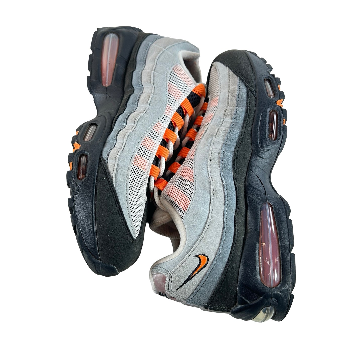 HM4740 101 Nike Air Max 95 OG Big Bubble Bright Mandarin 2.0 (2025) [USED] - 8.5 M (Used) (No Box) (No Insoles)
