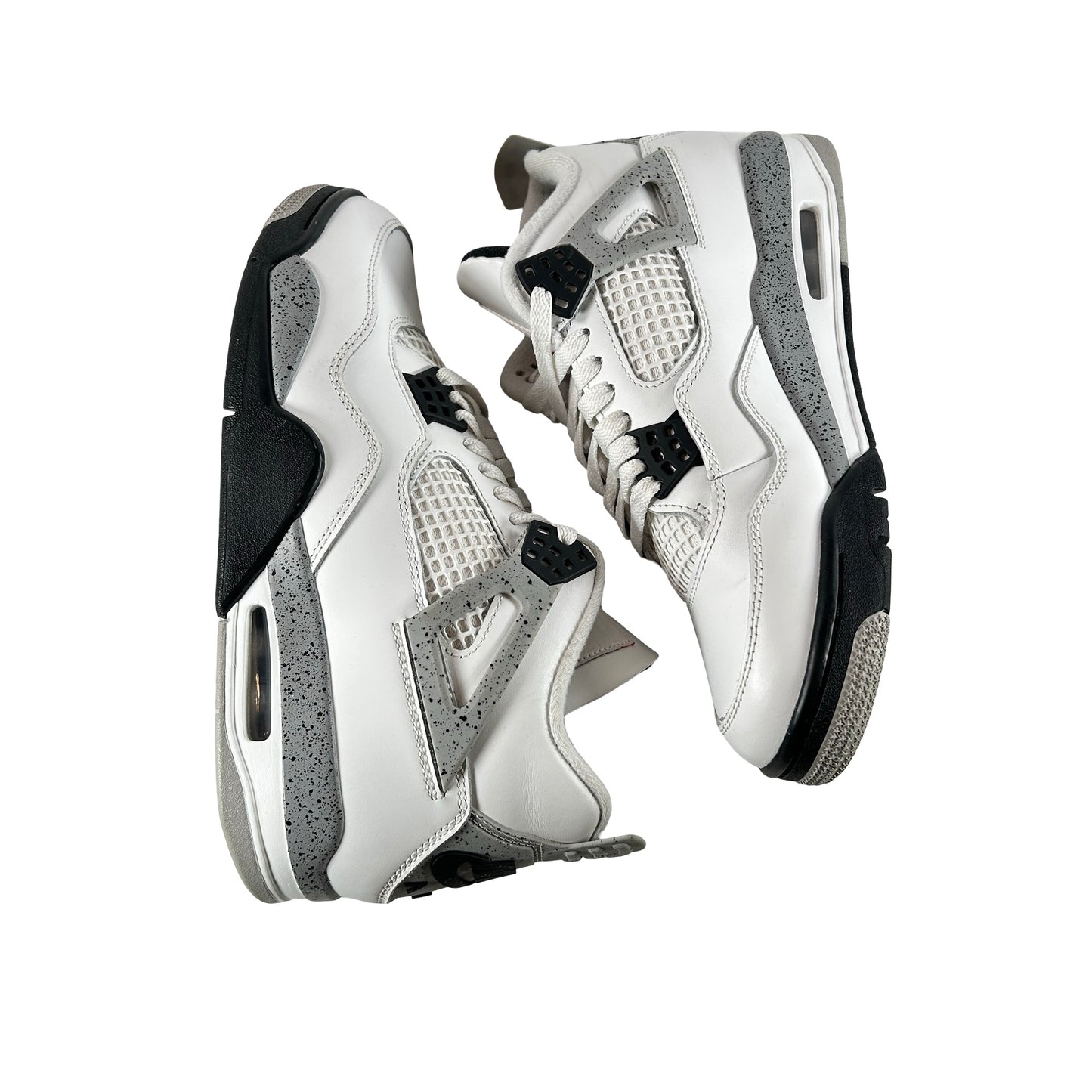 FV5029 100 Jordan 4 Retro White Cement (2025) [USED] - 9 M (Used) (No Box)