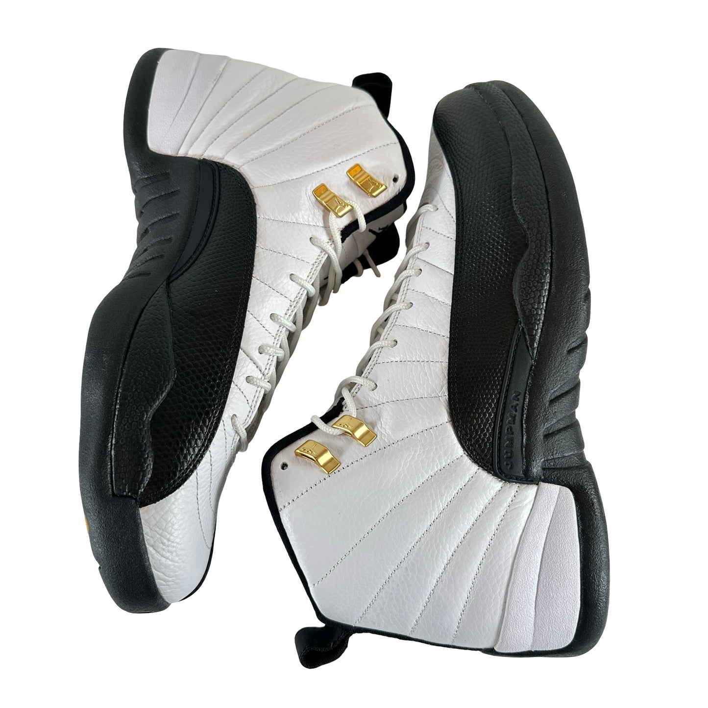 130690 125 Air Jordan talla 12 Taxi 2013 Retro Negro Blanco Oro