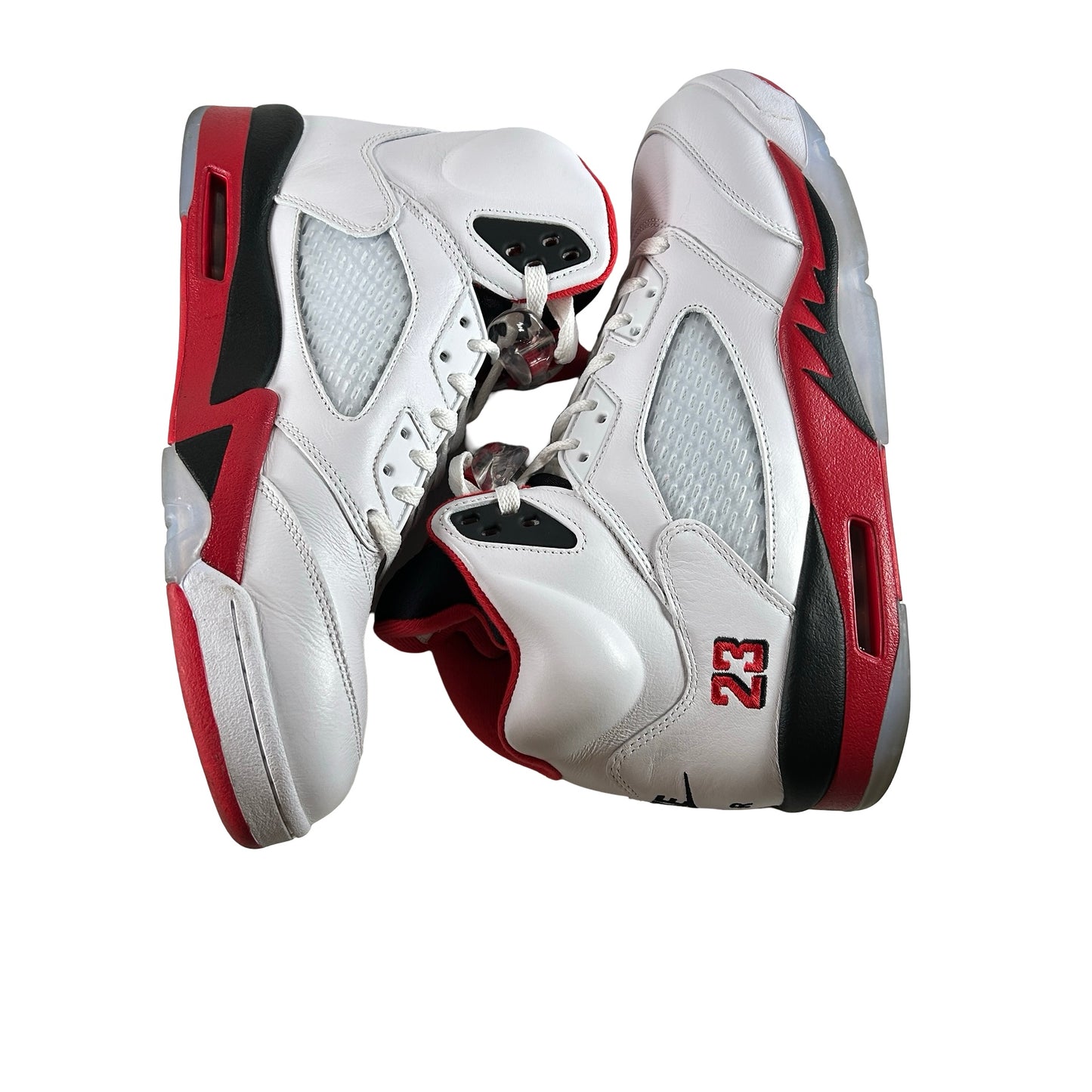 HQ7978 101 Jordan 5 Retro Fire Red Black Tongue (2025) [USED] - 12 M (Used)