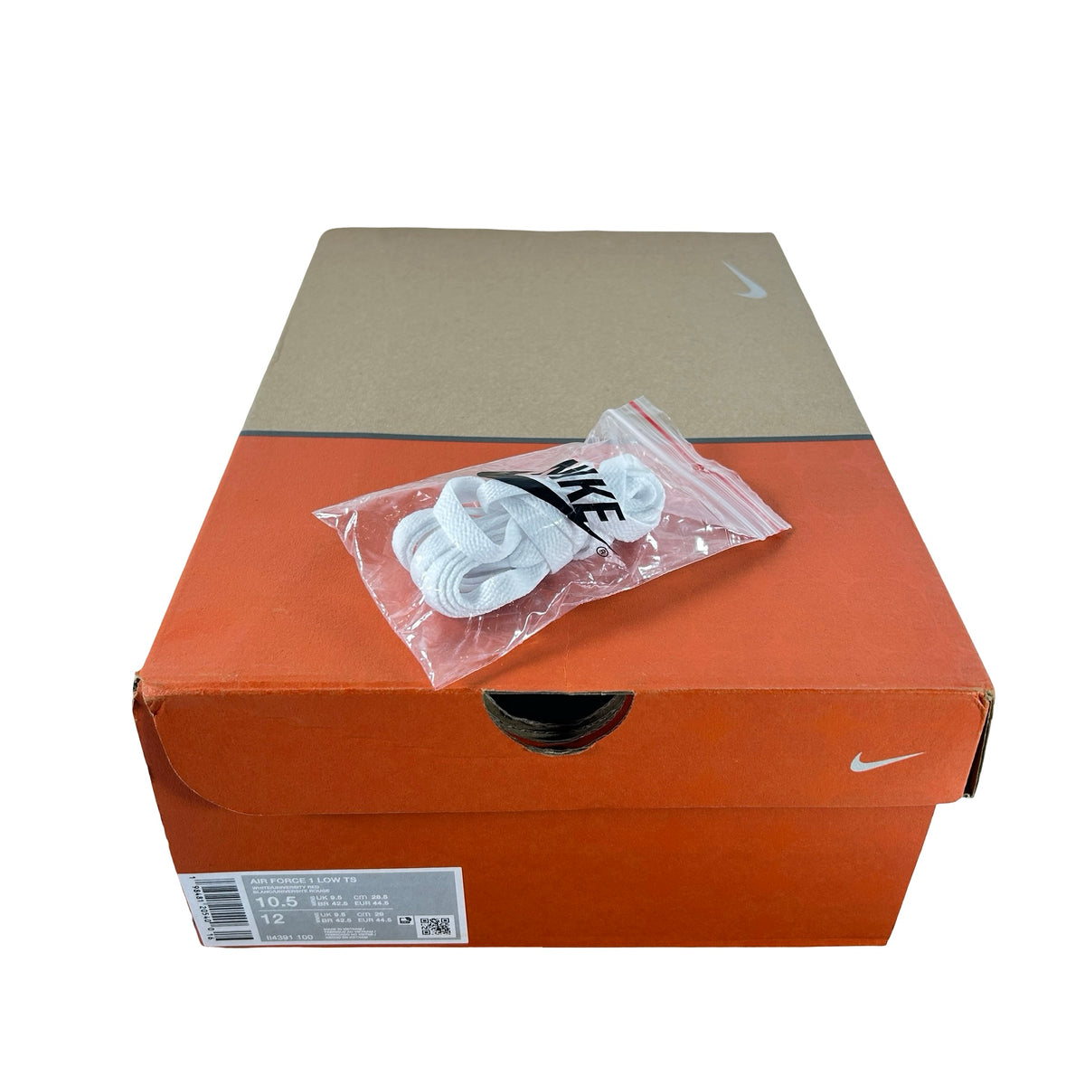 II4391 100 Nike Air Force 1 Low QS Terror Squad White University Red [USED] - 10.5 M (Used)