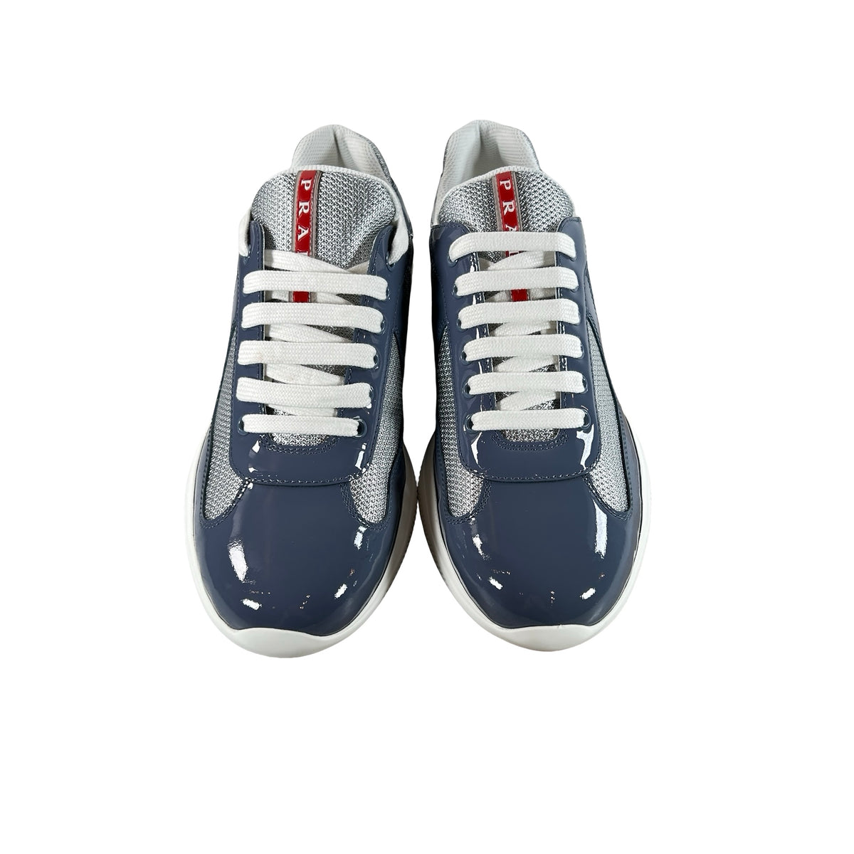 4E3400 ASZ FO4RD Prada America's Cup Patent Leather Marine - Prada 7 (US 8) (Dye)