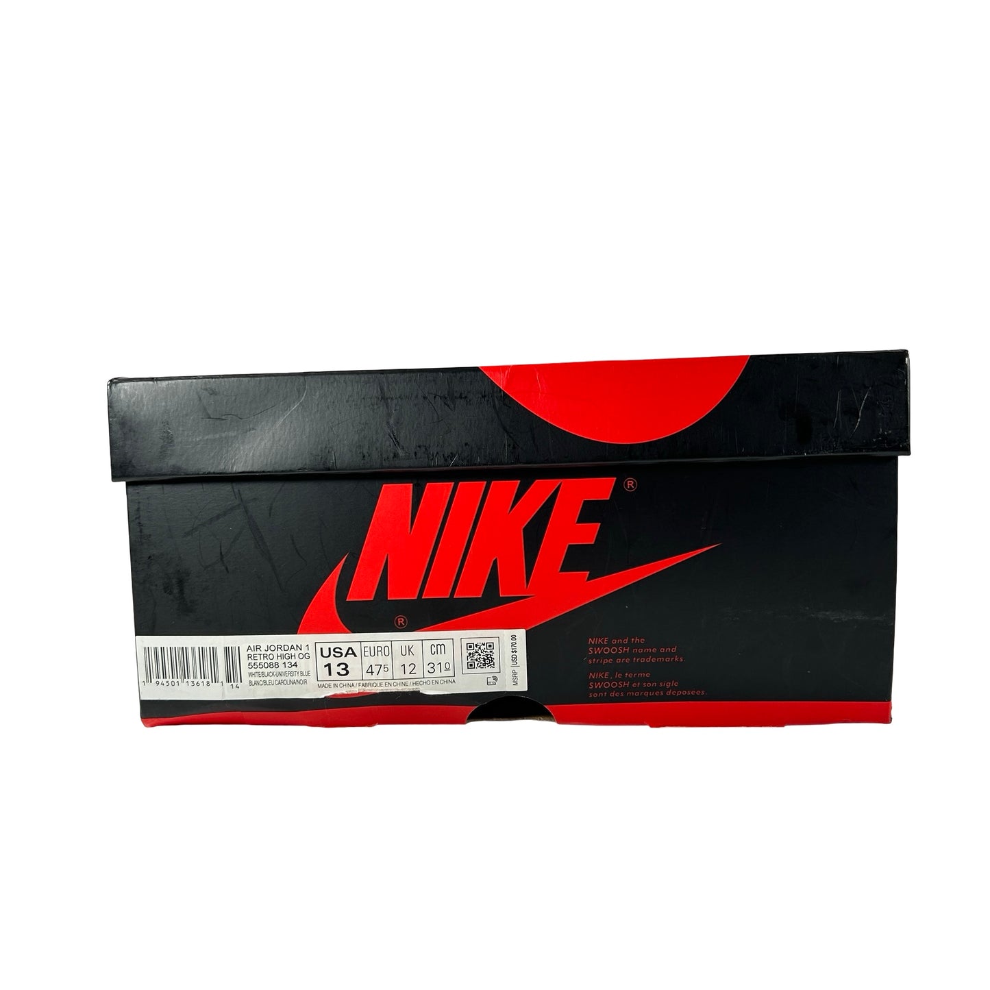 555088 134 Jordan 1 University Blue [USED] - 13 M (Used)