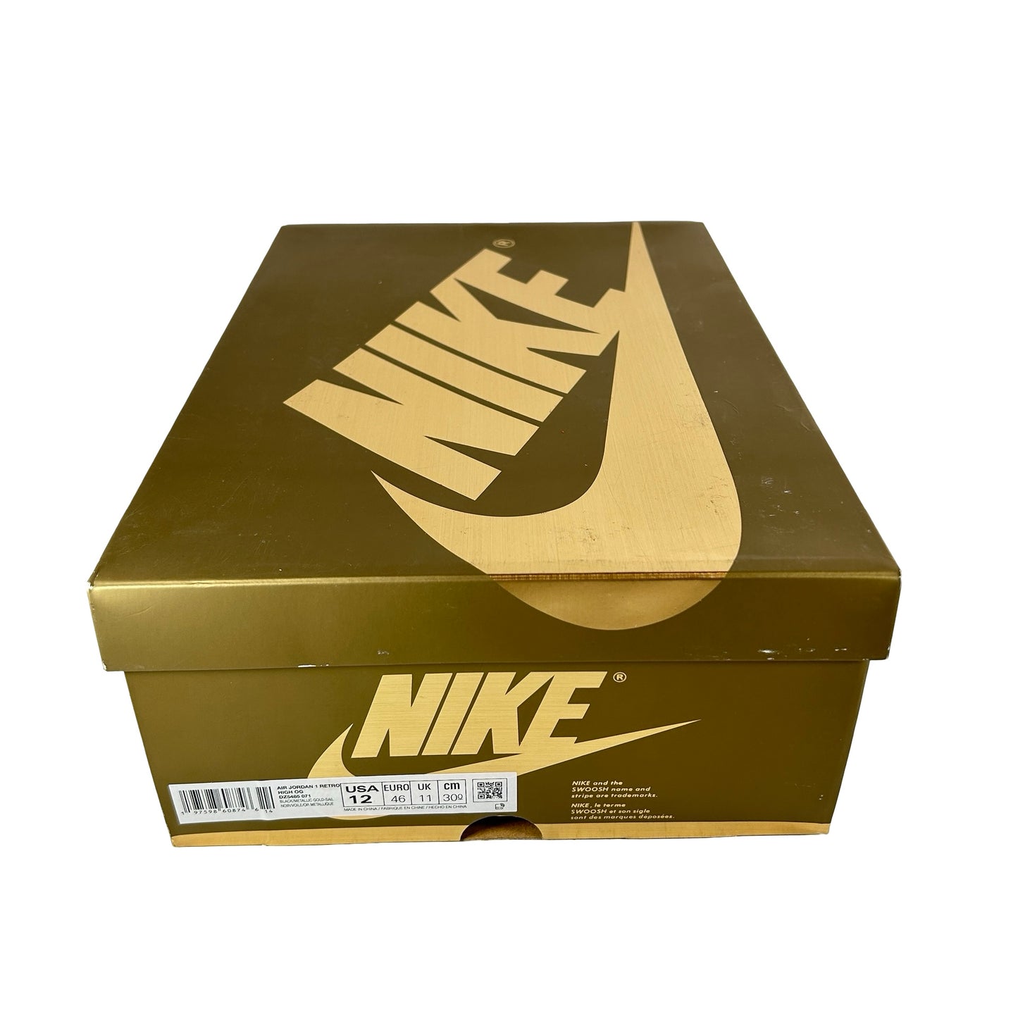 DZ5485 071 Jordan 1 Retro High OG Black Metallic Gold [USED] - 12 M (Used)