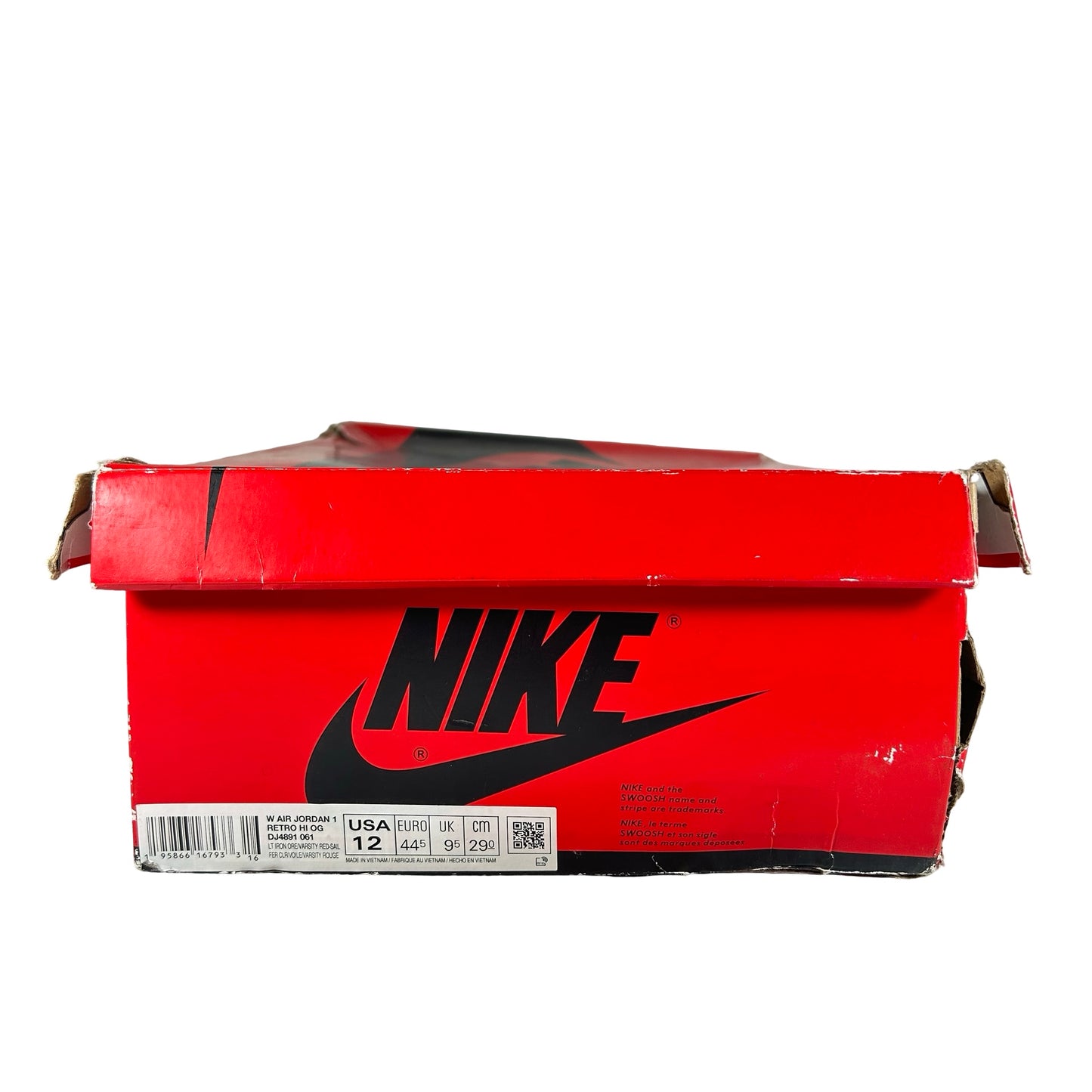DJ4891 061 Jordan 1 Retro High OG Varsity Red (W) [USED] - 12 W (Used)