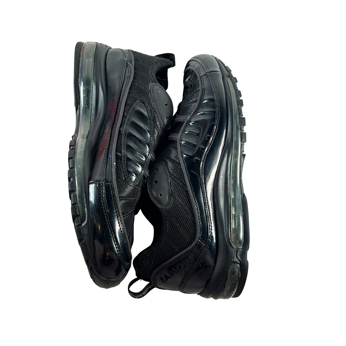 844694 001 Nike Air Max 98 Supreme Black [USED] - 13 M (Used)
