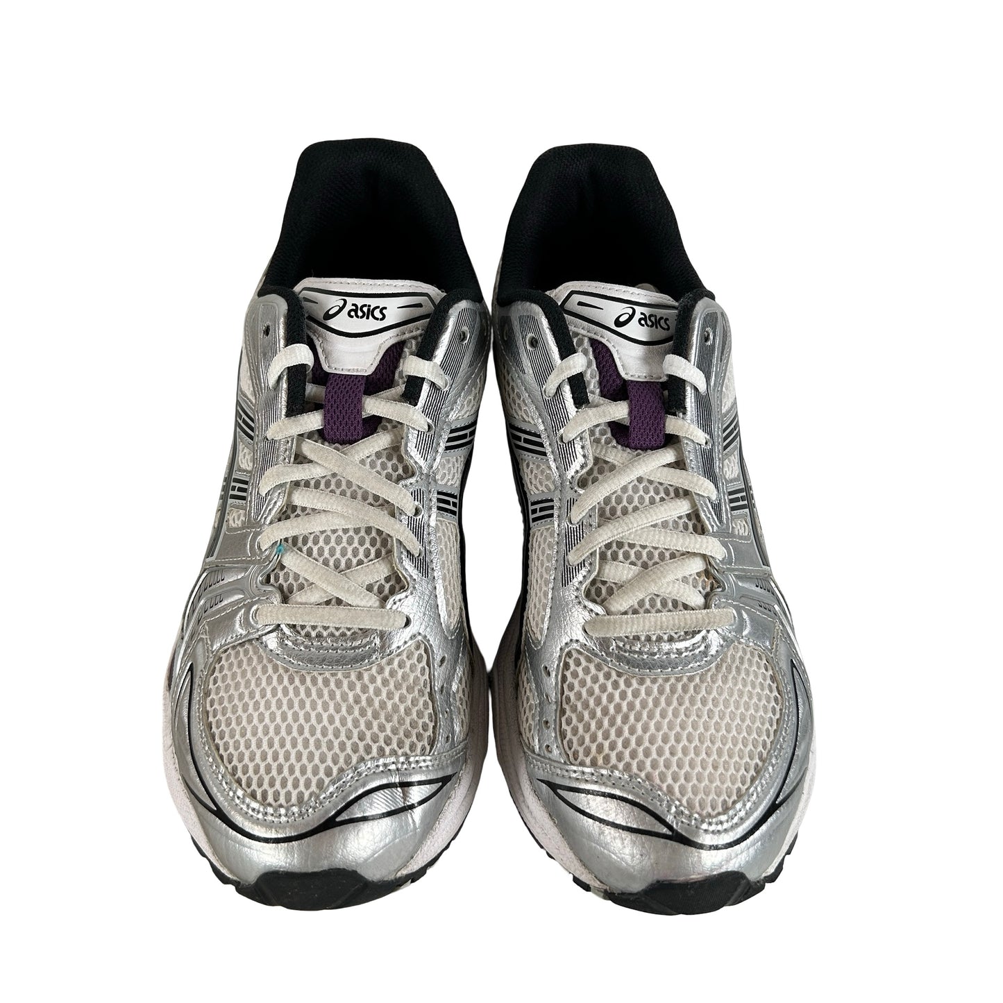 1202A056 111 ASICS Gel-Kayano 14 White Dark Grape (Women's) [USED] - 10 W (Used)