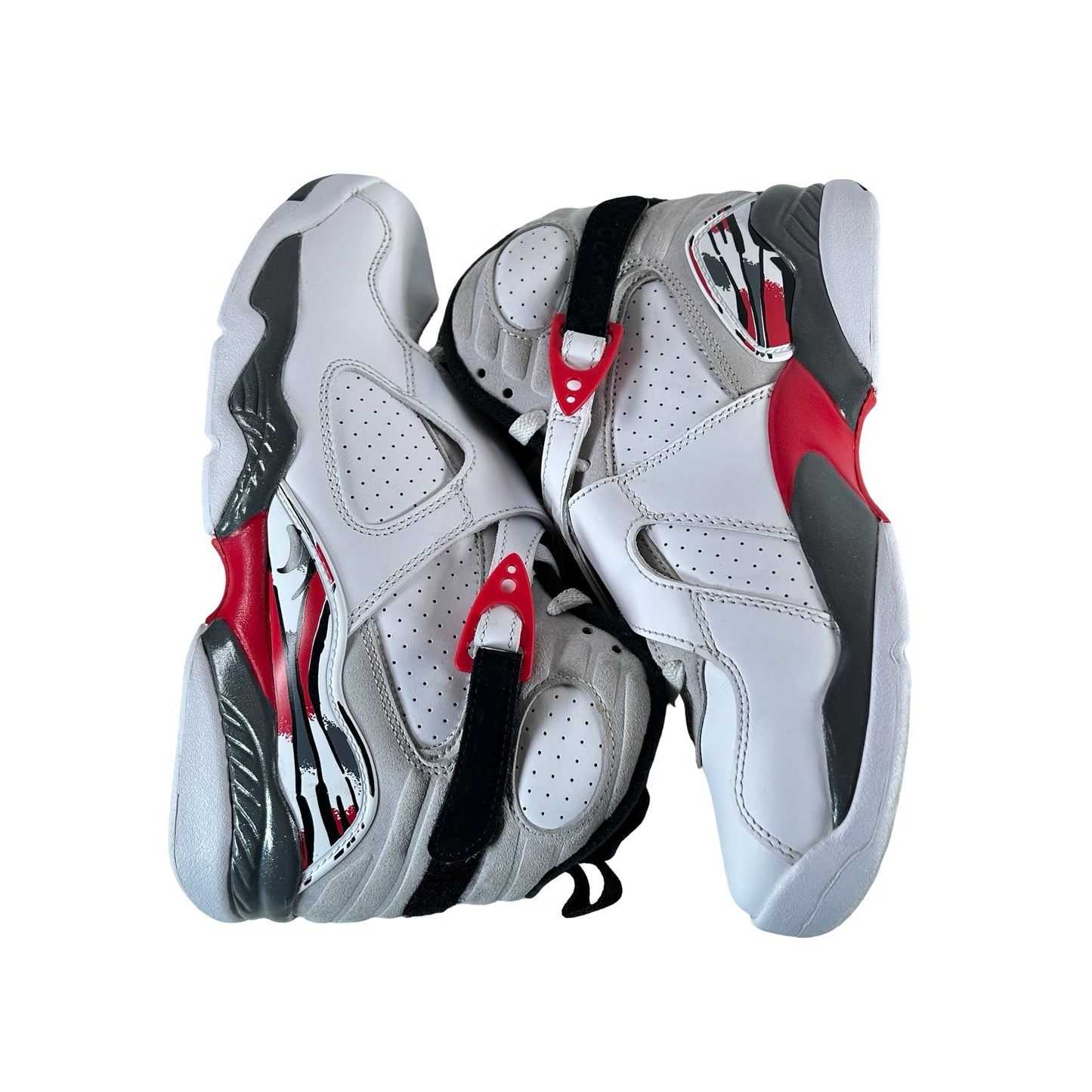 305368 100 Jordan 8 Retro White True Red (2025) (GS) [USED] - 7 Y (Used)