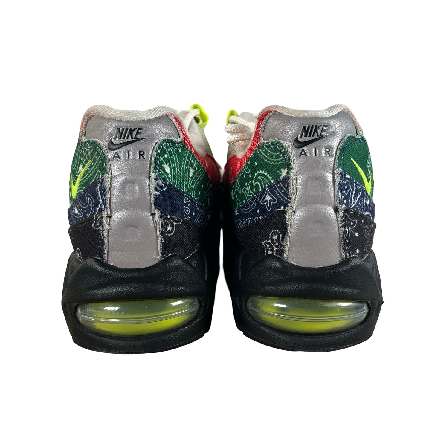 IQ0620 100 Nike Air Max 95 OG Big Bubble Neon Paisley Bandana [USED] - 10 M (Used) (No Box)