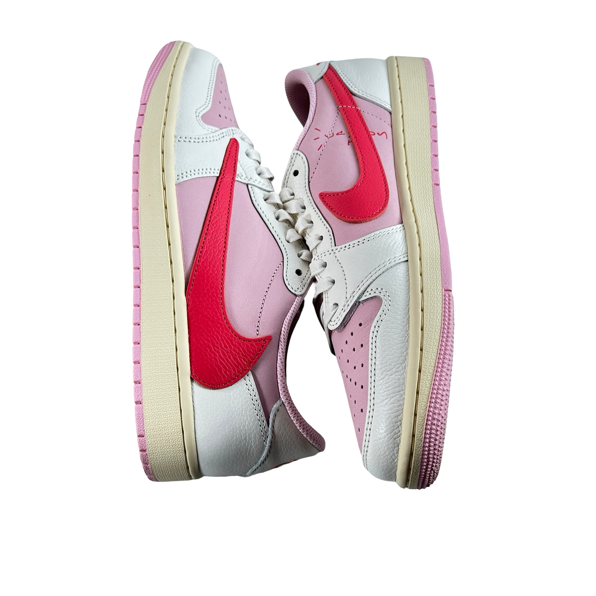 IQ7604 101 Jordan 1 Retro Low OG SP Travis Scott Sail Tropical Pink [USED] - 9 M (Used3)