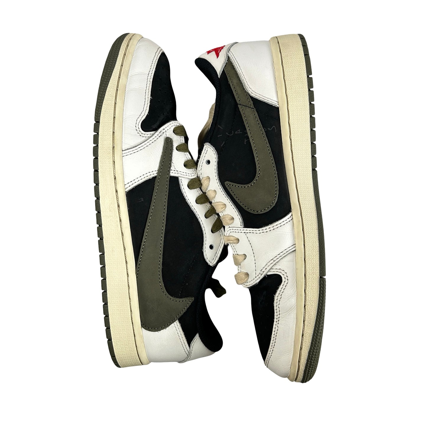 DZ4137 106 Jordan 1 Retro Low OG SP Travis Scott Olive (W) [USED] - 9.5 W (Used3)