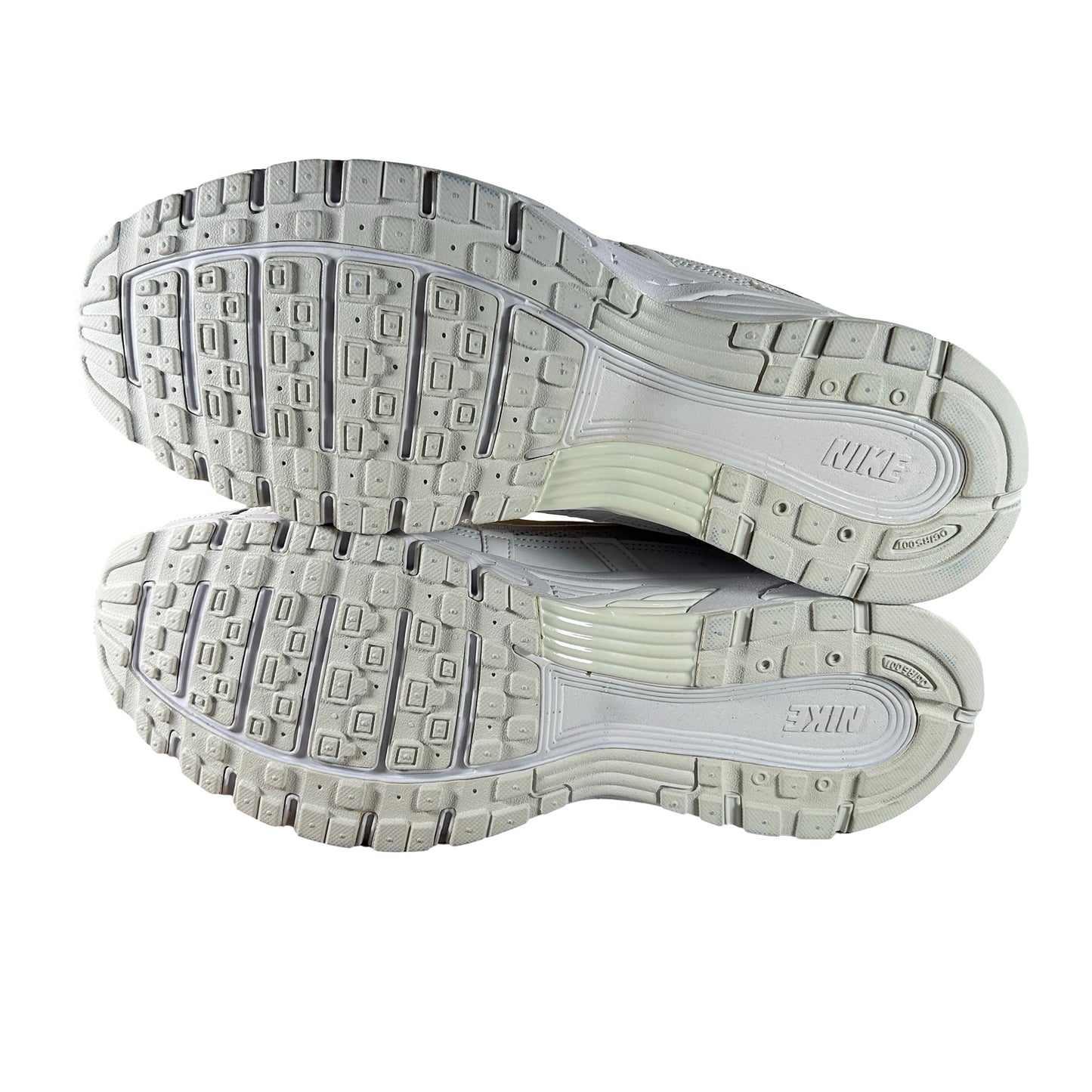 BV1021 102 Nike P-6000 Triple White (Women's) [YELLOWING] - 14 W (Yellowing)