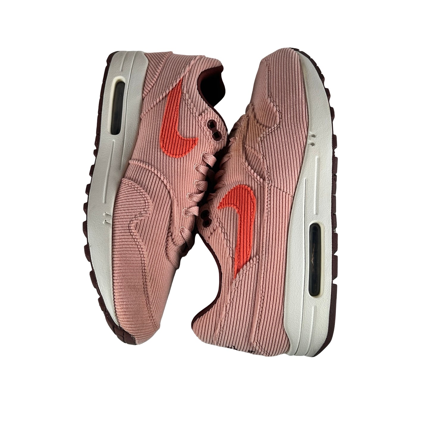 FB8915 600 Nike Air Max 1 PRM Corduroy Coral Stardust [USED] - 9.5 M (Used)