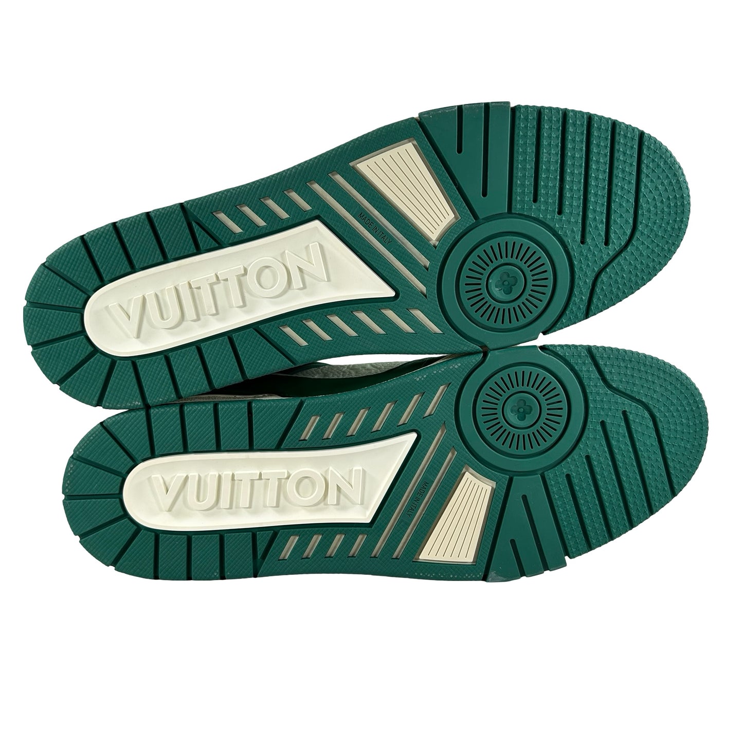 1A8127 Louis Vuitton LV Trainer Green [CONDITIONAL] - LV 10.5 (Yellowing)