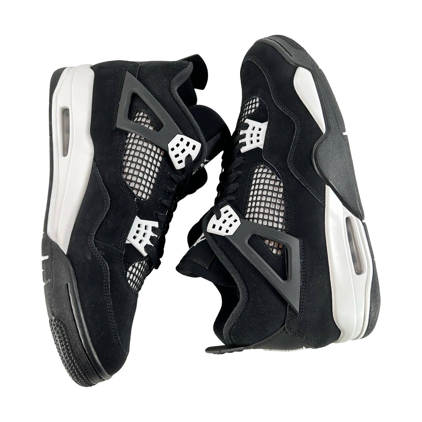 FQ8138 001  Jordan 4 Retro White Thunder [USED] - 13 M (Used2)