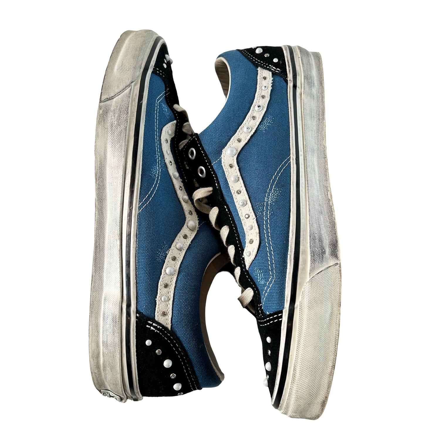VN000E8VYA6 Vans LX Old Skool 36 Pearlized Pack Black Navy [USED] - 13 M (Used)