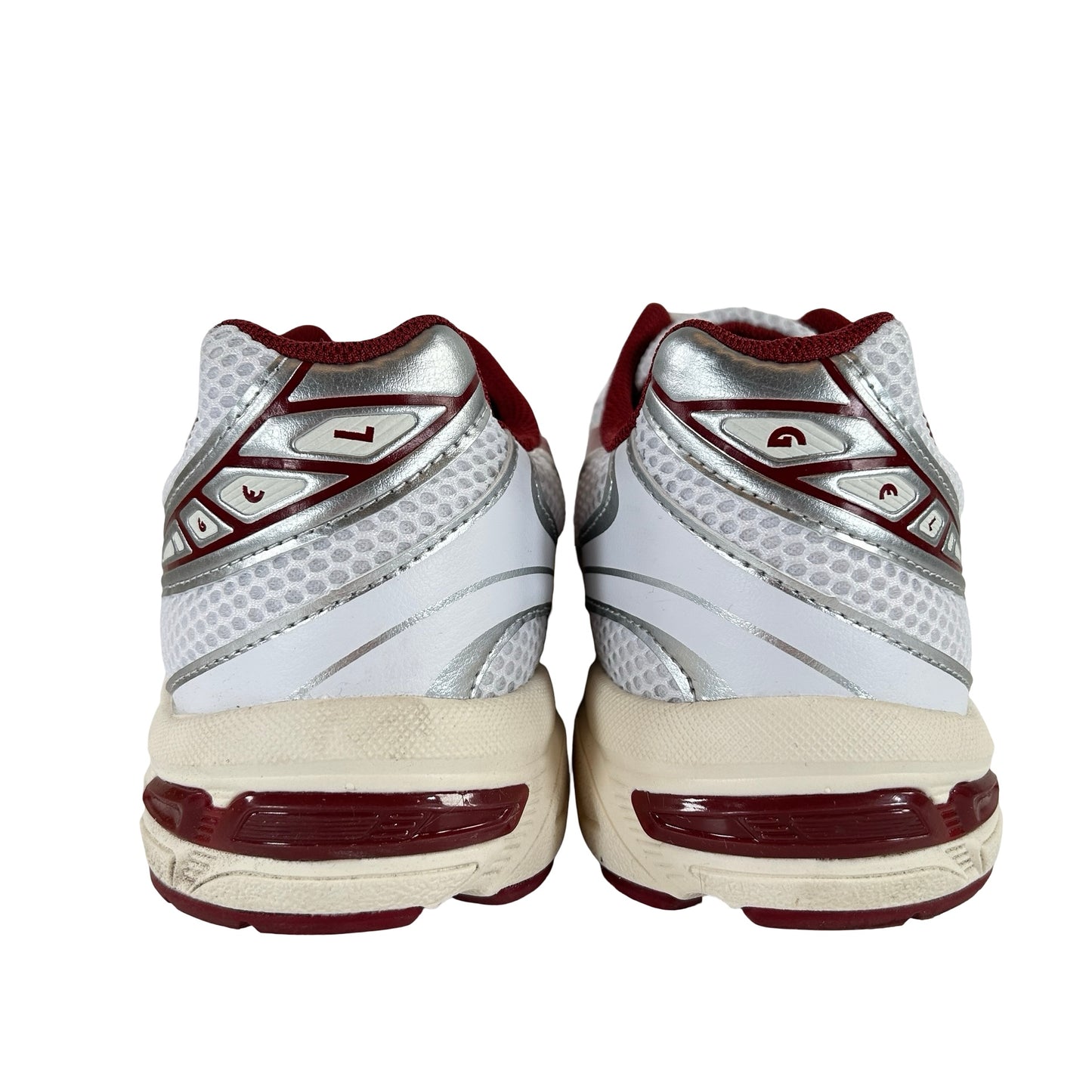 1202A518 100 ASICS Gel-1130 White Red Dahlia (W) [USED] - 10 W (Used)