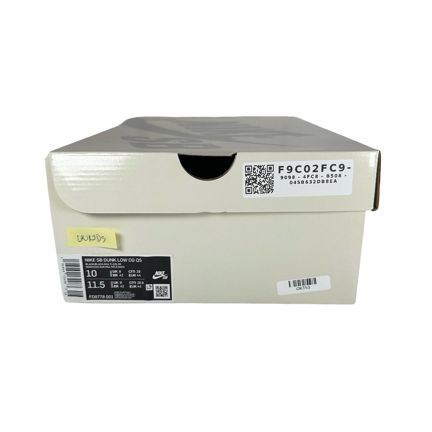 FD8778 001 Nike SB Dunk Low Supreme Rammellzee [USED] - 10 M (VVNDS)