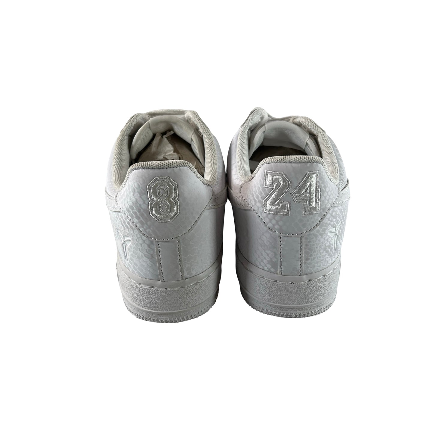 IB0018 100 Nike Air Force 1 Low Kobe Bryant Forever White [USED] - 10 M (Used)