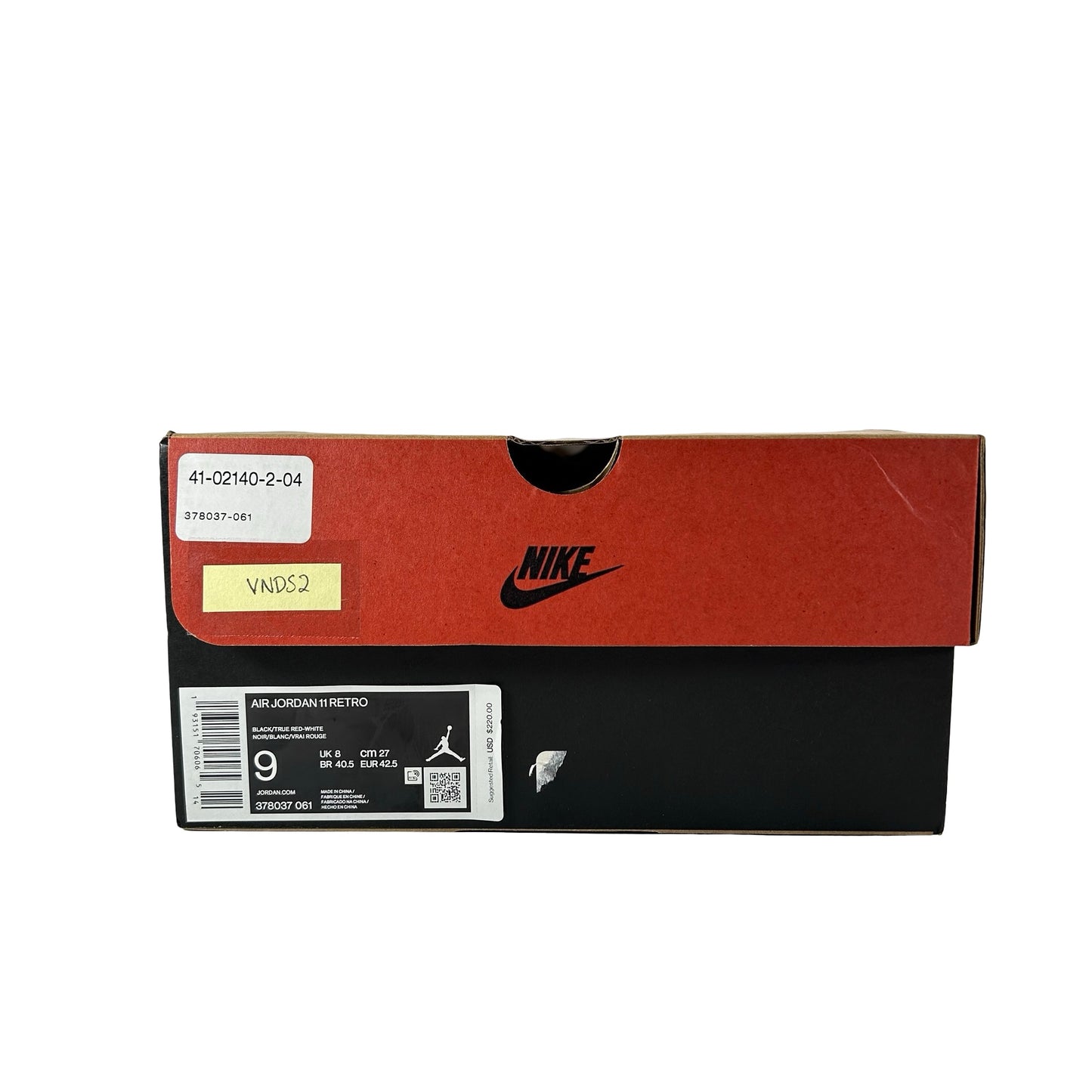 378037 061 Jordan 11 Bred (2019) [USED] - 9 M (VNDS2)