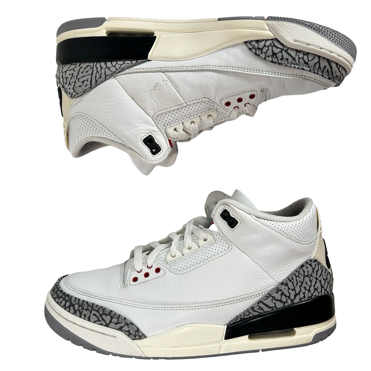 DN3707 100 Jordan 3 Retro White Cement Reimagined [USED] - 10 M (Used9)