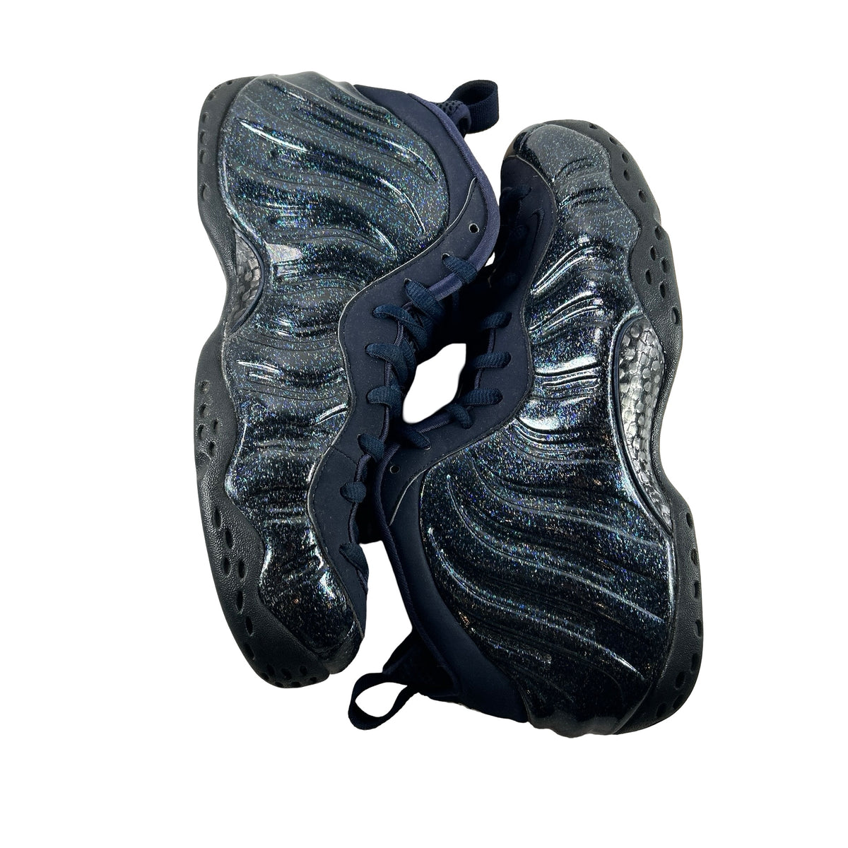 AA3963 400 Nike Air Foamposite One Obsidian Glitter (Women's) [USED] - 11.5 W (Used) (No Box) (Replace Insole)