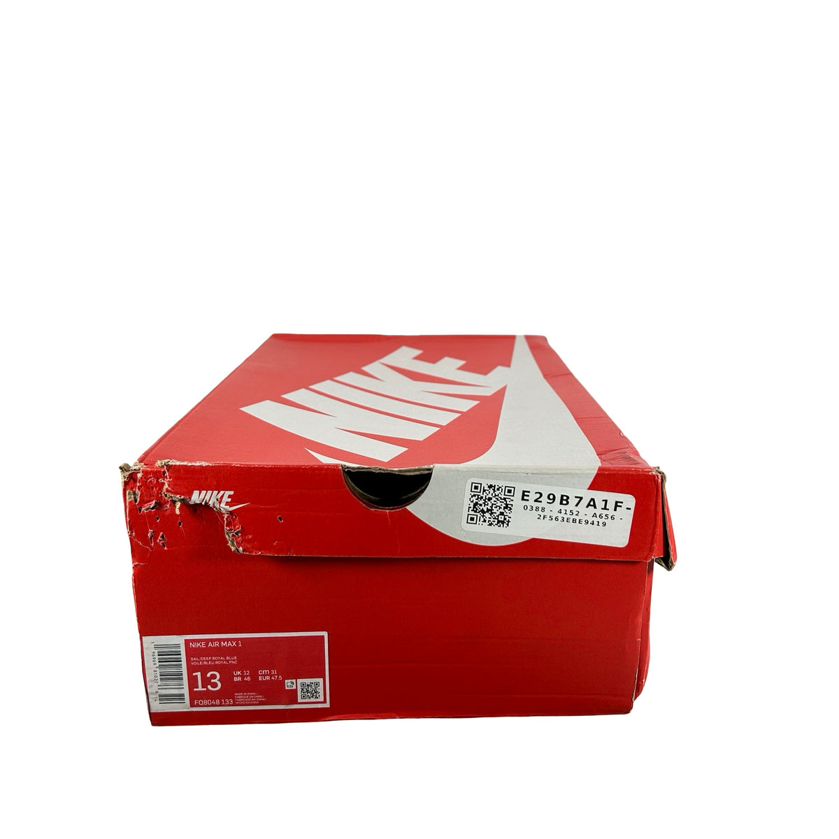 FQ8048 133 Nike Air Max 1 Athletic Department Deep Royal Blue [USED] - 13 M (Used)