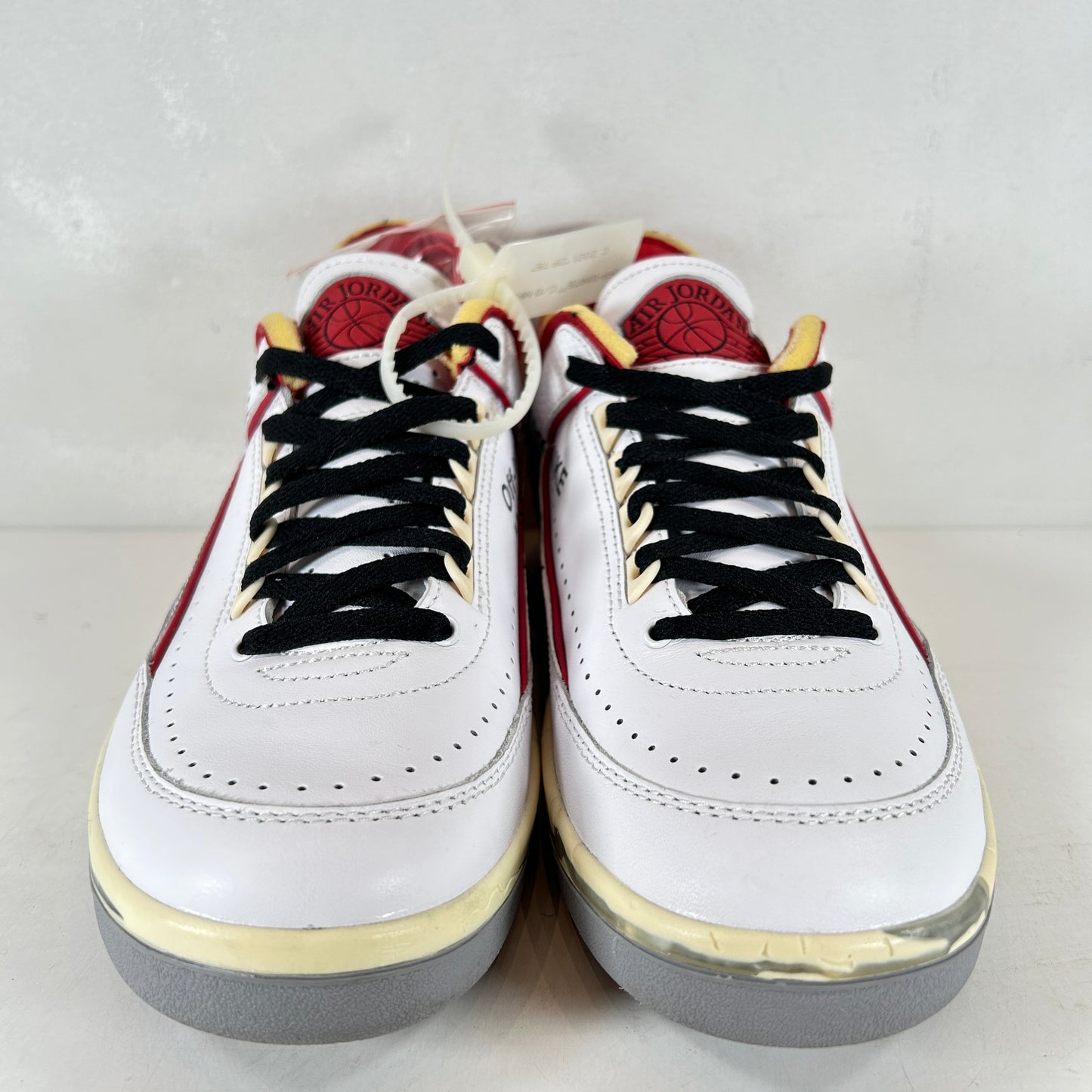 DJ4375 106 Jordan 2 Retro Low SP Off-White White Red [USED] - 9 M (Used)