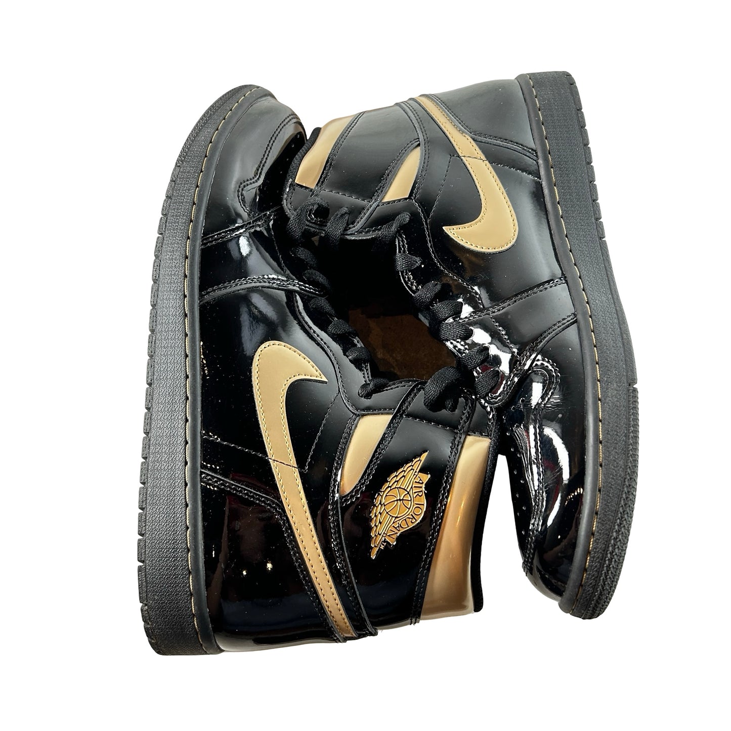 555088 032 Jordan 1 Black/Gold [USED] - 13 M (Used2)