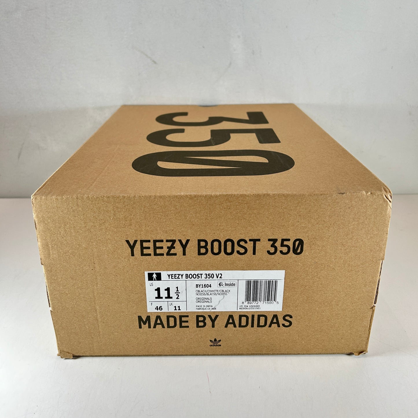 BY1604 adidas Yeezy Boost 350 V2 Core Black White [USED] - 11.5 M (Used)