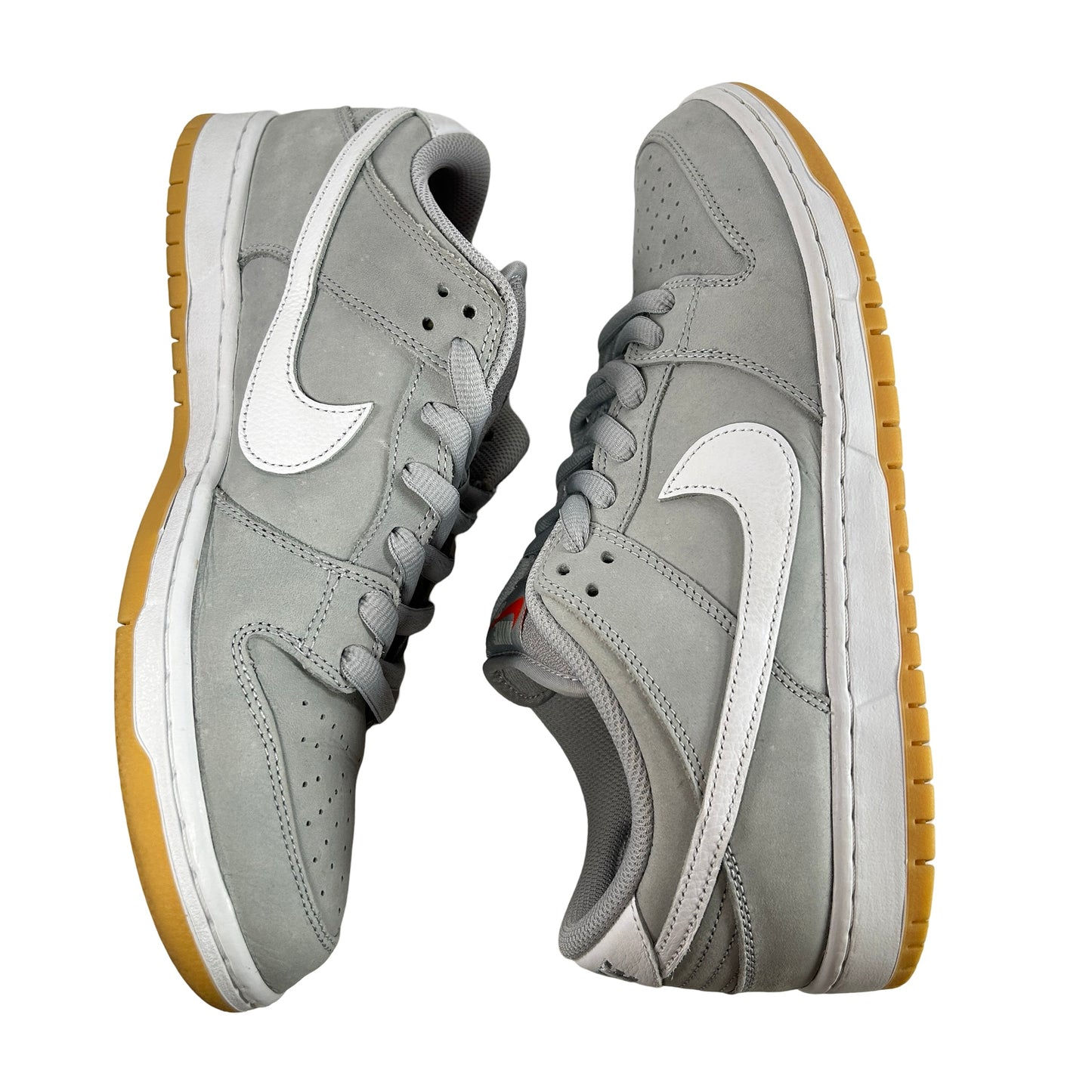 DV5464 001 Nike SB Dunk Low Pro ISO Orange Label Wolf Grey Gum [USED] - 11 M (Used)