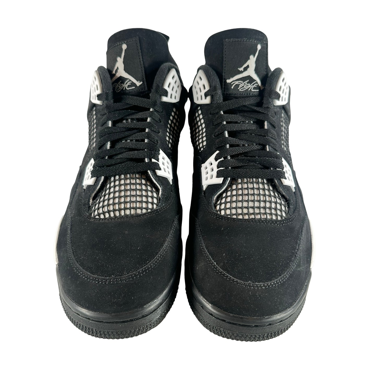 FQ8138 001  Jordan 4 Retro White Thunder [USED] - 14 M (Used)