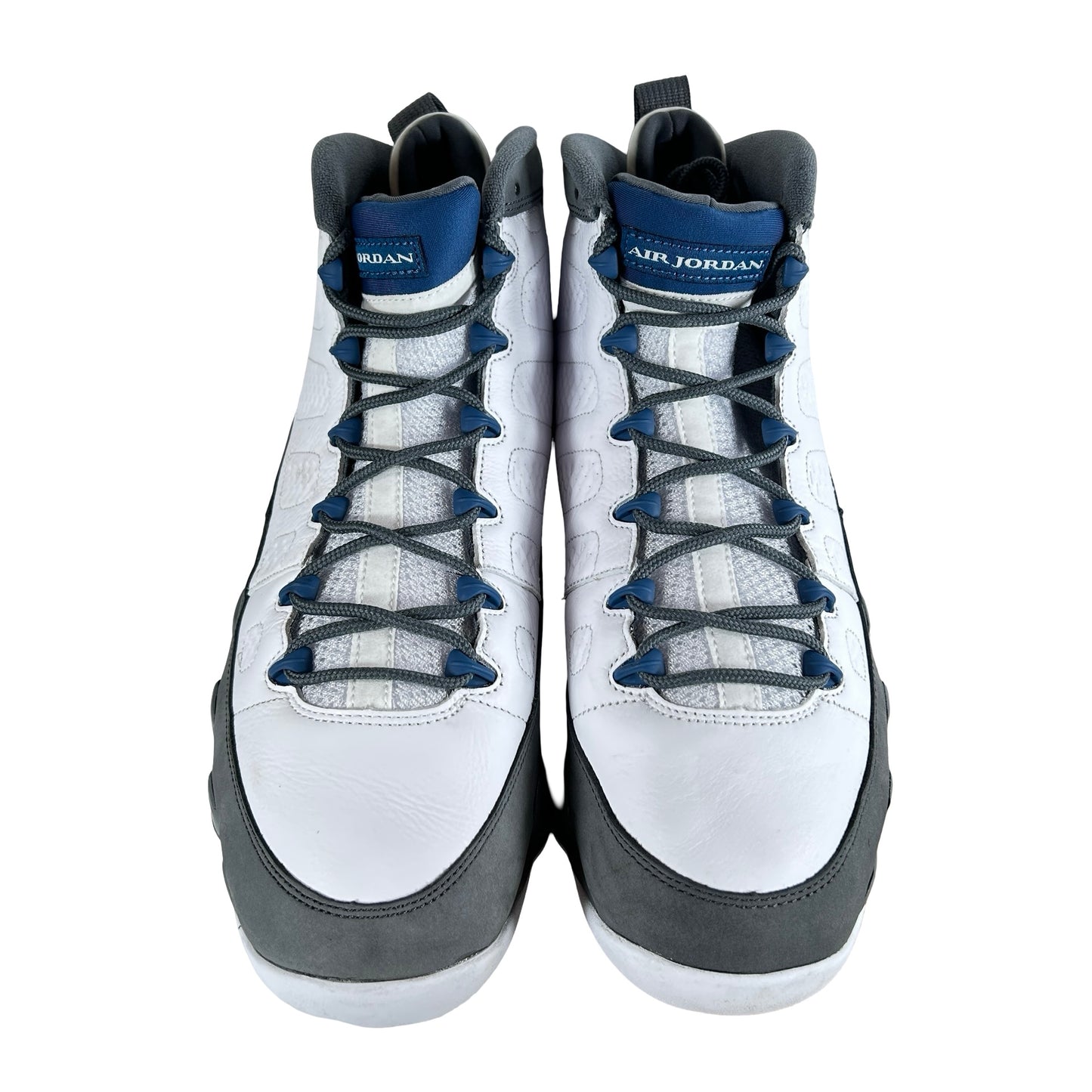 HV4794 100 Jordan 9 Retro Flint Grey French Blue (2026) [USED] - 13 M (Used)