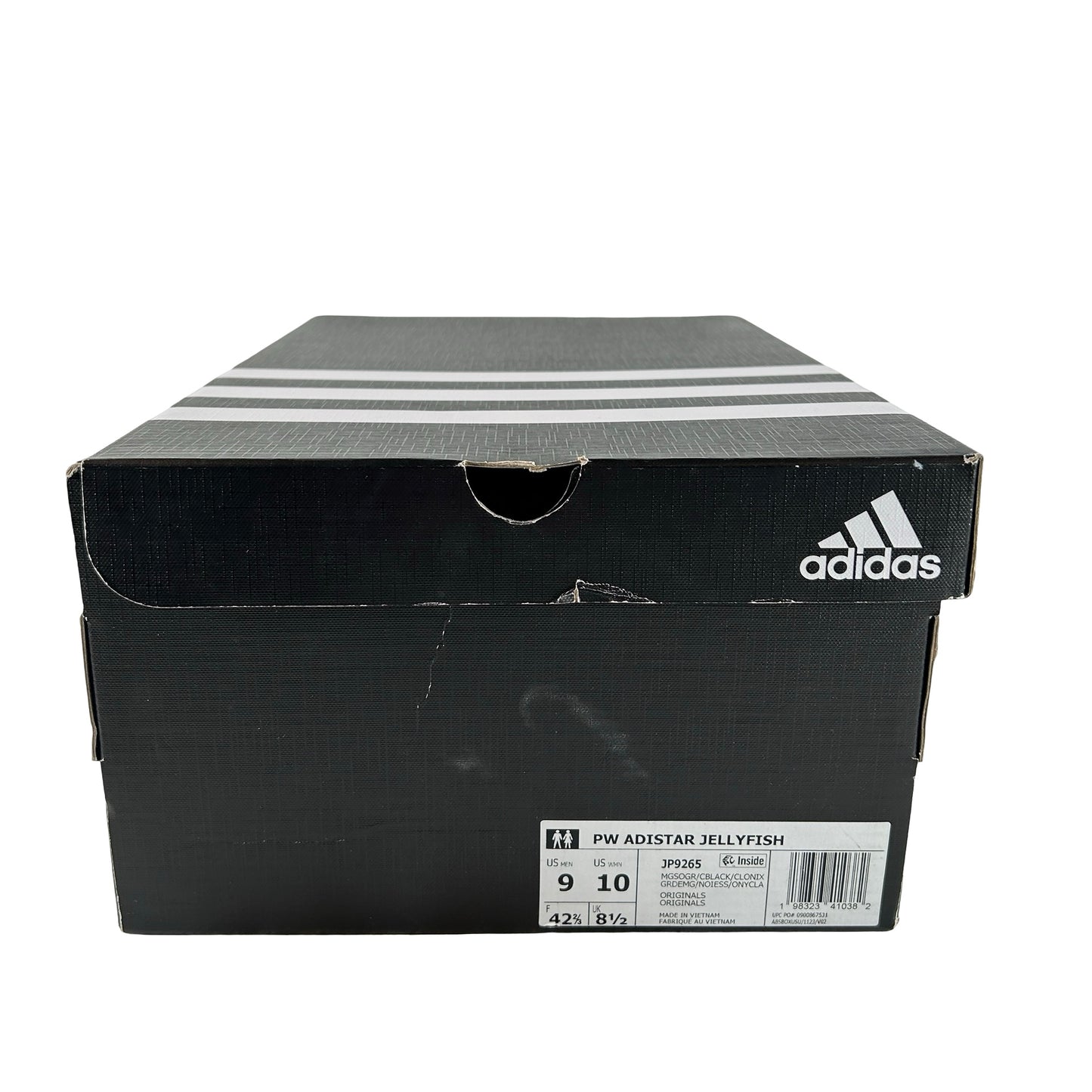 JP9265 adidas Adistar Jellyfish Pharrell Williams Solid Grey Black [USED] - 9 M (Used)