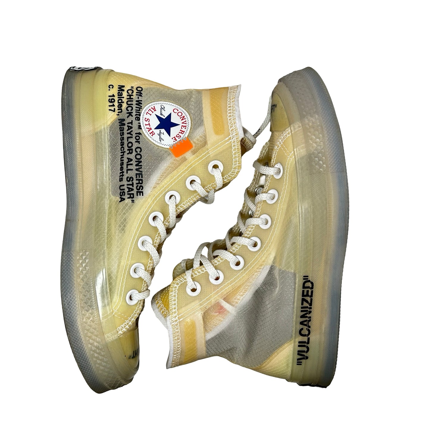 162204C Converse Chuck Taylor All Star Vulcanized Hi Off-White [USED] - 4 M (Used) (No Box)