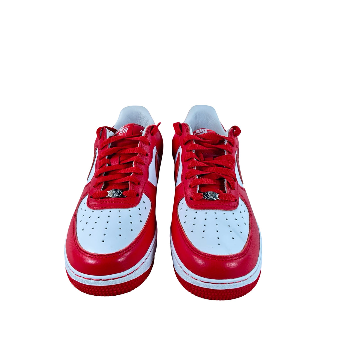 II4391 100 Nike Air Force 1 Low QS Terror Squad White University Red [USED] - 7.5 M (Used)